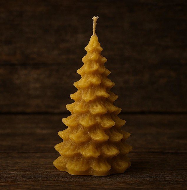 Vela con forma de abeto